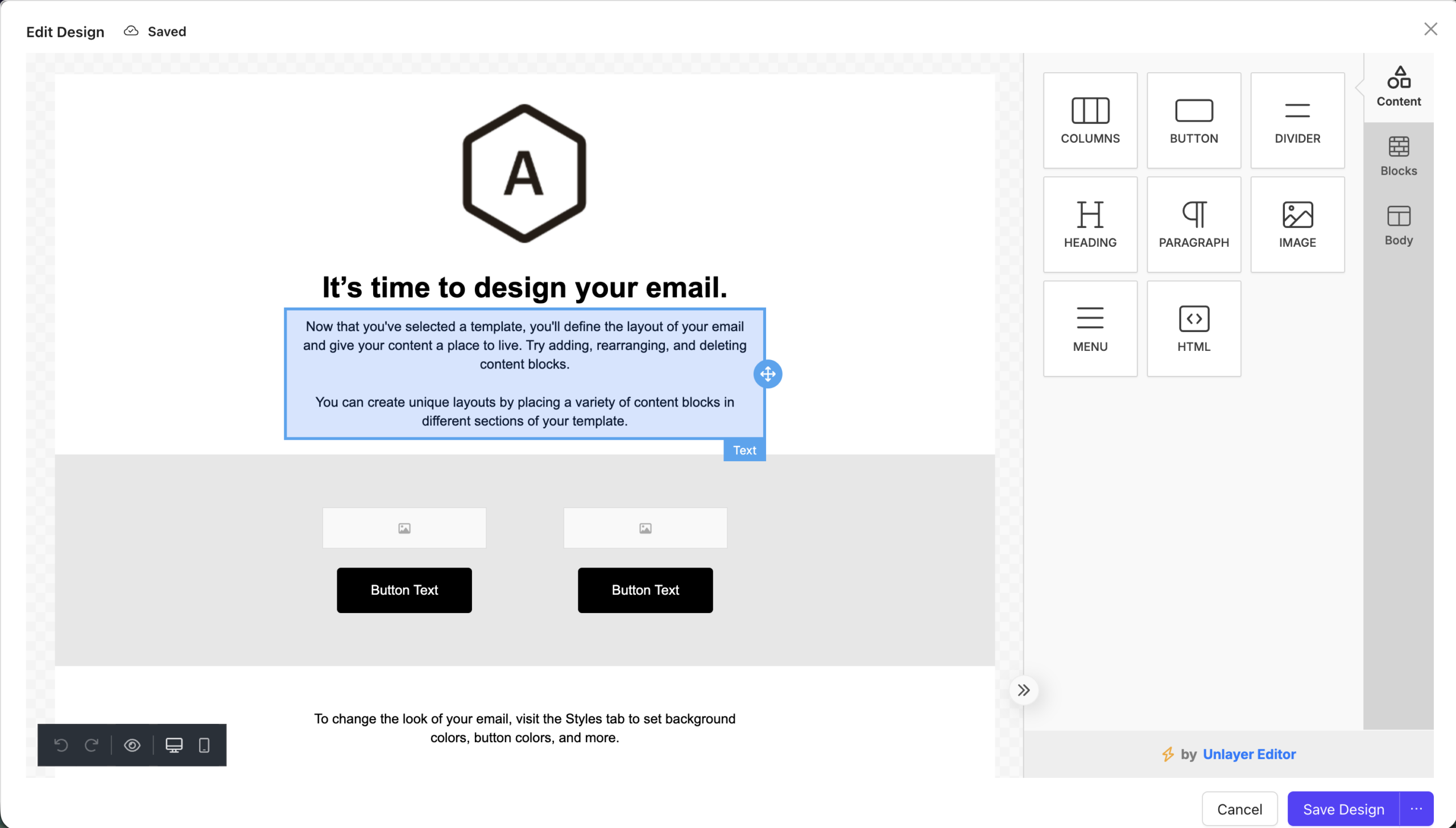 Email editor