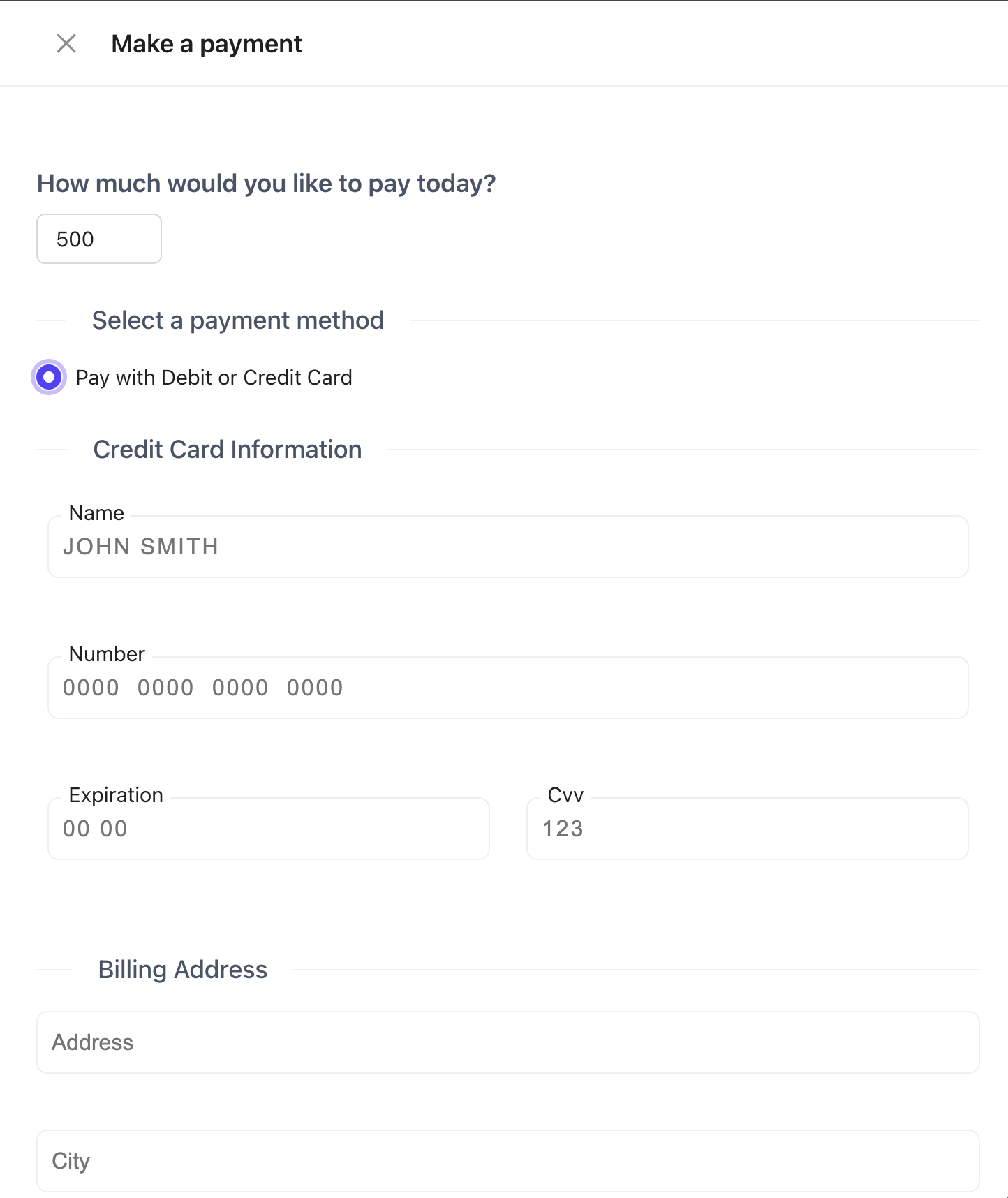 Payments