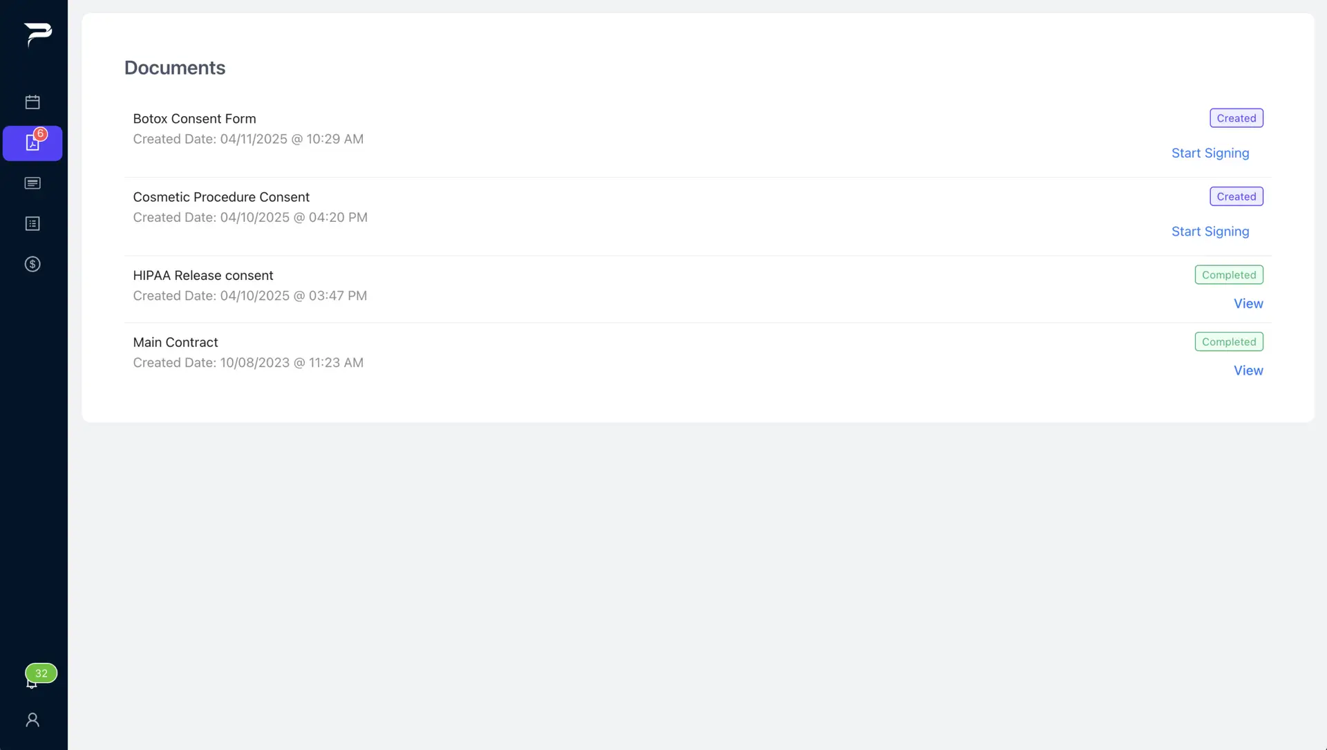 Portal documents